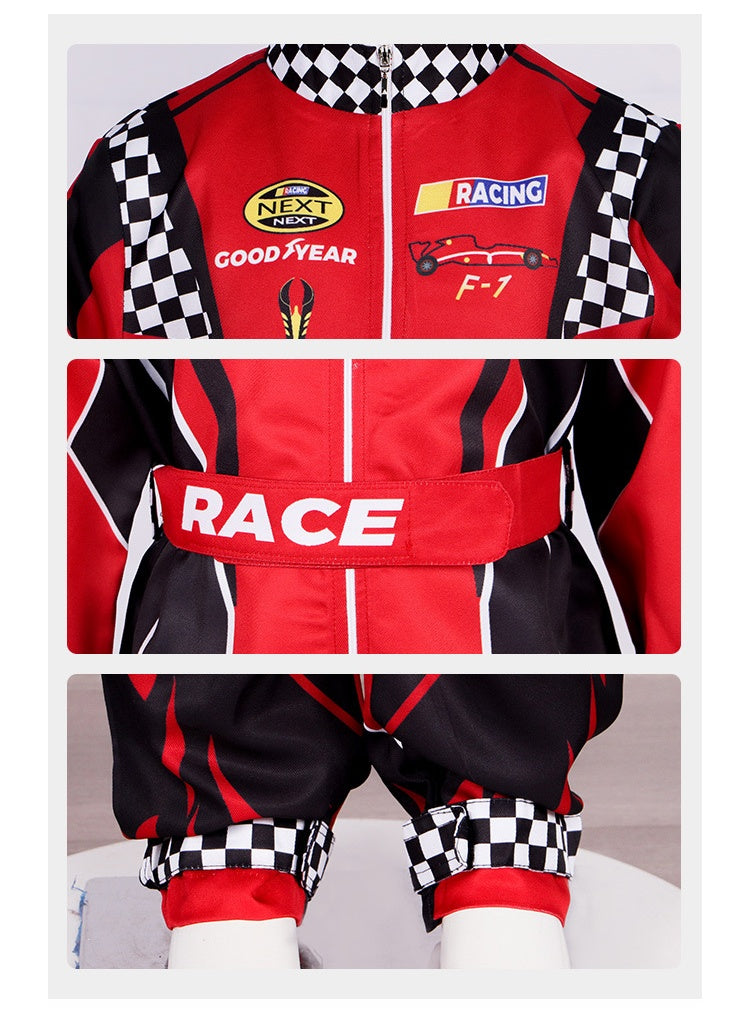 Summer Breathable Off-Road Karting Dune Buggy Unisex Kids Racing Suit Jumpsuit Riding Apparel - Halloweez
