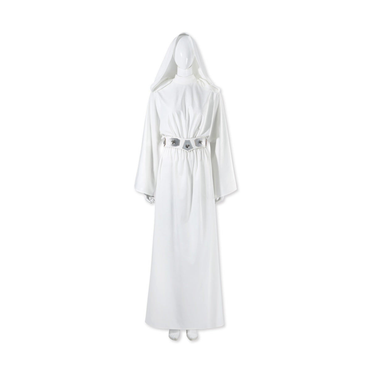 Princess Leia Organa White Hooded Robe Costume from Star Wars: A New Hope - Complete Iconic Outfit Set