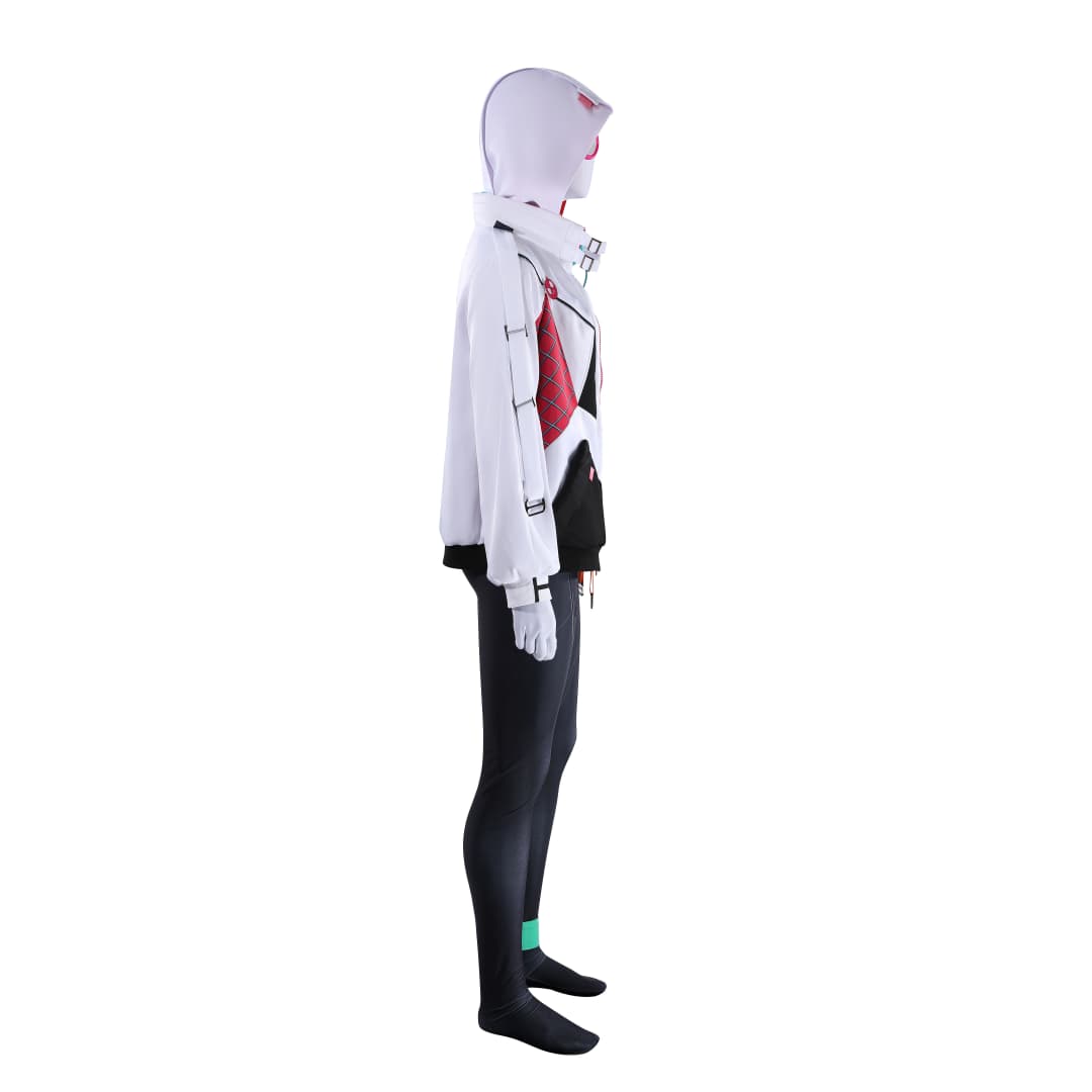 Spider-Man: Across the Spider-Verse Gwen Stacy Ghost-Spider Cosplay Costume - Halloweez
