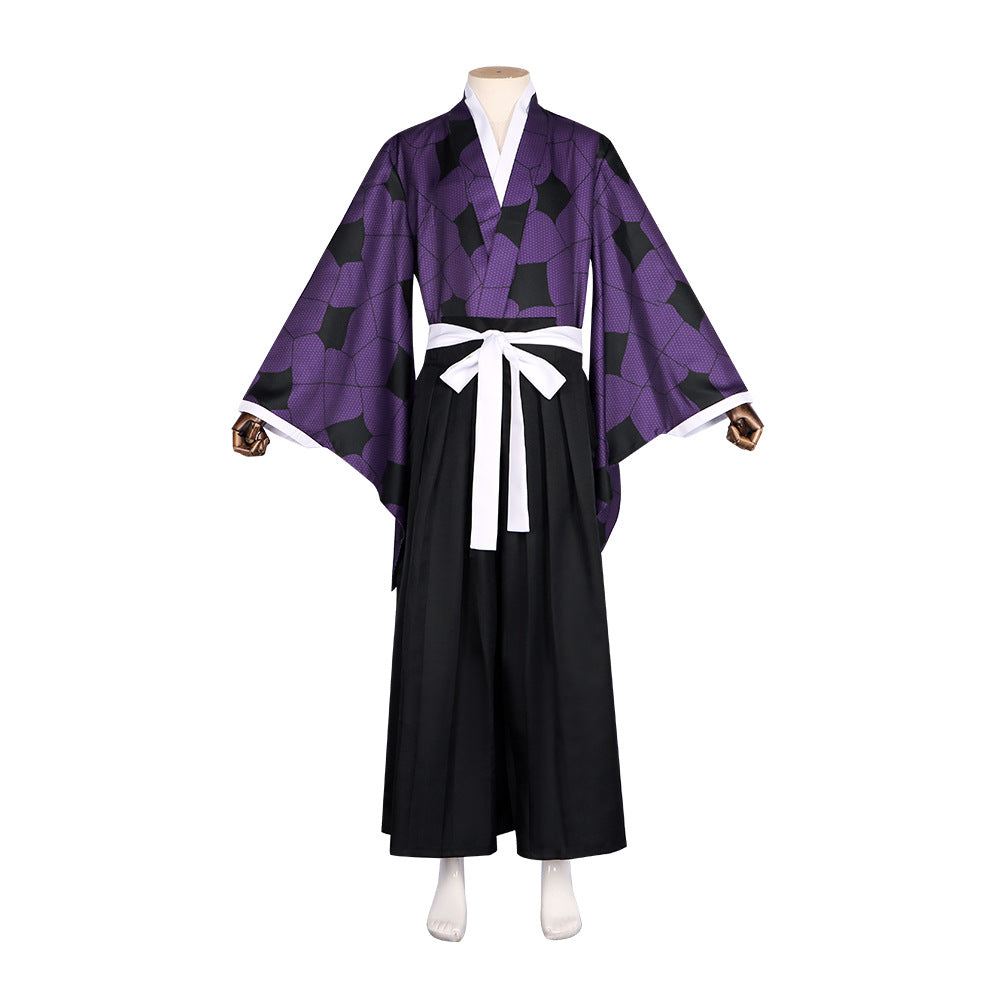 Demon Slayer Twelve Kizuki Upper Rank One Kokushibo Cosplay Costume for Halloween and Kendo