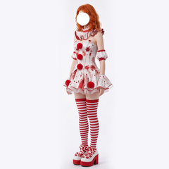 Terrifier Clown Cosplay Costume Custom For Halloween Horror Party