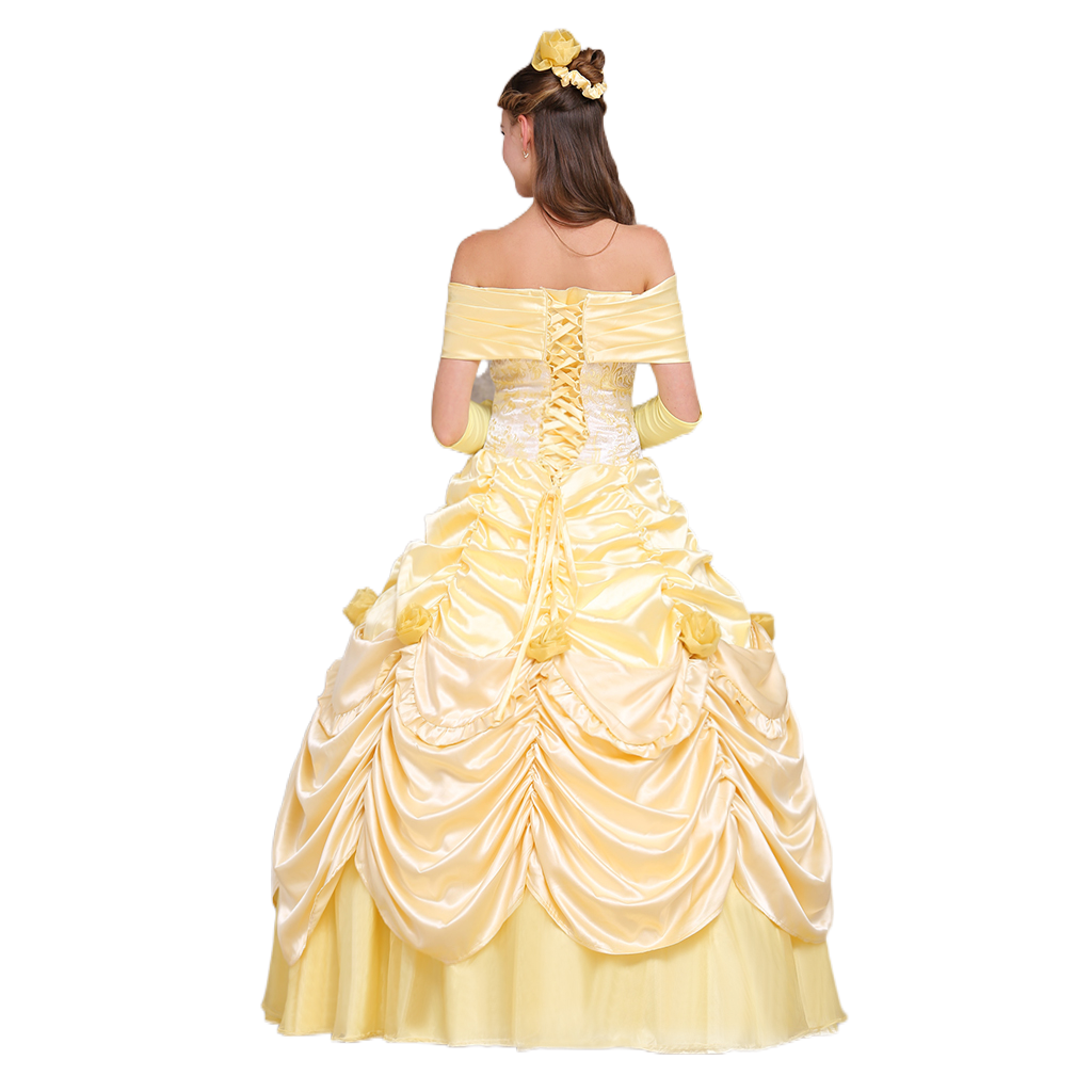 Costume de cosplay Belle pour Halloween | Robe de princesse Disney enchanteresse pour Halloween et cosplay