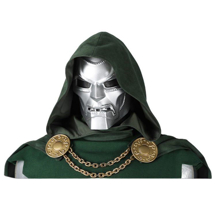 Doctor Doom Costume Classic Vintage Suit with Cape for Halloween Cosplay