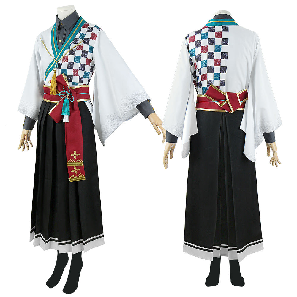 Rainbow Club VTuber Kaida Haru Kimono Cosplay Costume for Men and Women - Anime Clothing - Halloweez