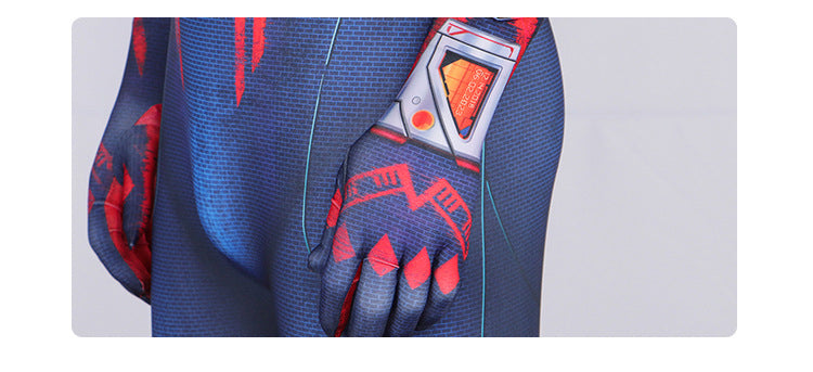 Spider-Man 2099 Cosplay Suit - Across the Universe Jumpsuit Full Set for Halloween - Halloweez