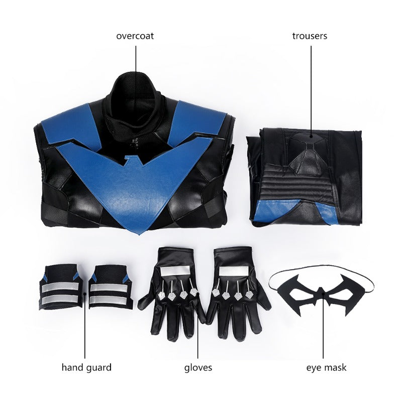 Halloweez Nightwing Gotham Knights Cosplay Costume for Halloween and Parties