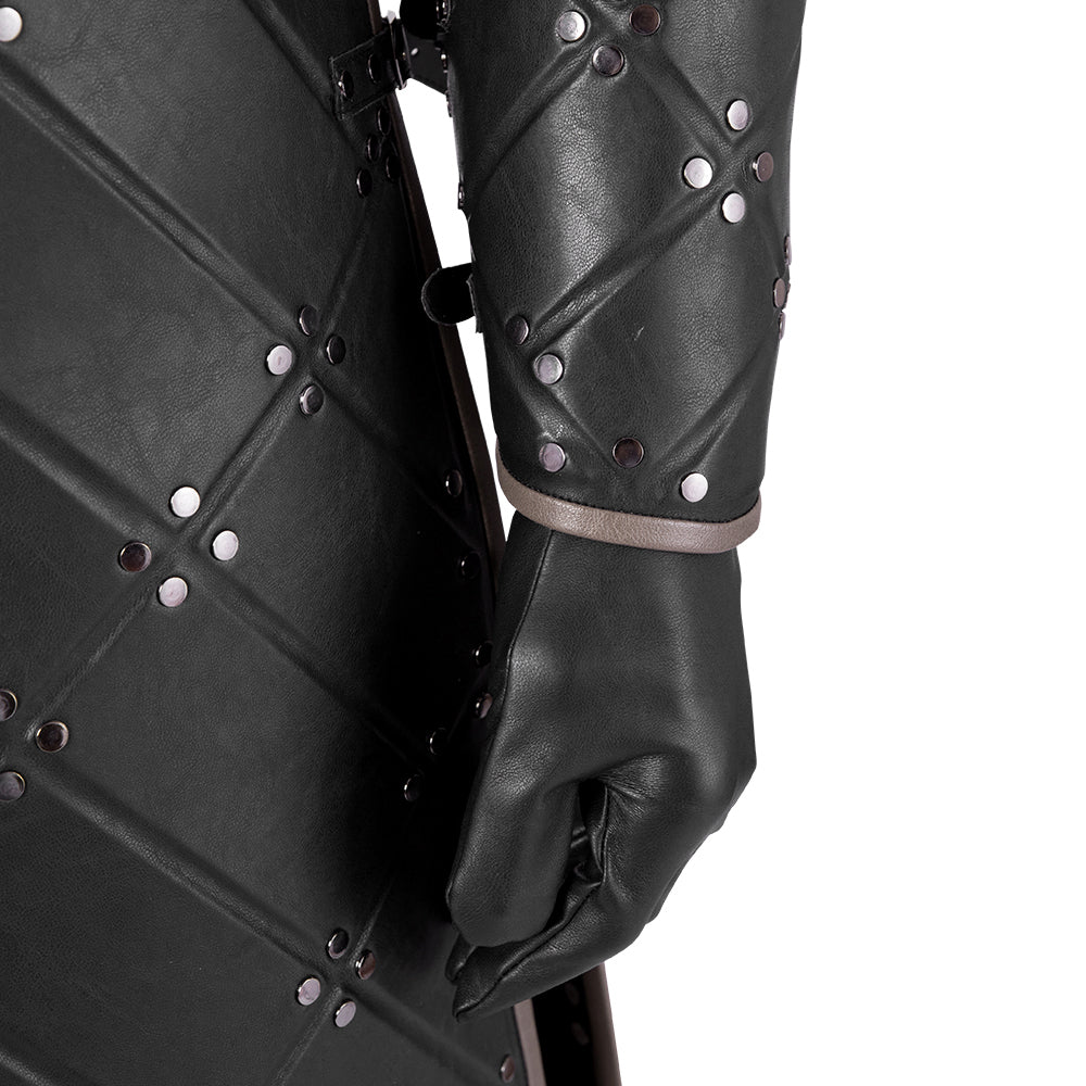 Game of Thrones Season 8 Jon Snow Cosplay Costume, A Song of Ice and Fire Same Style Medieval Outfit for Men - Halloweez