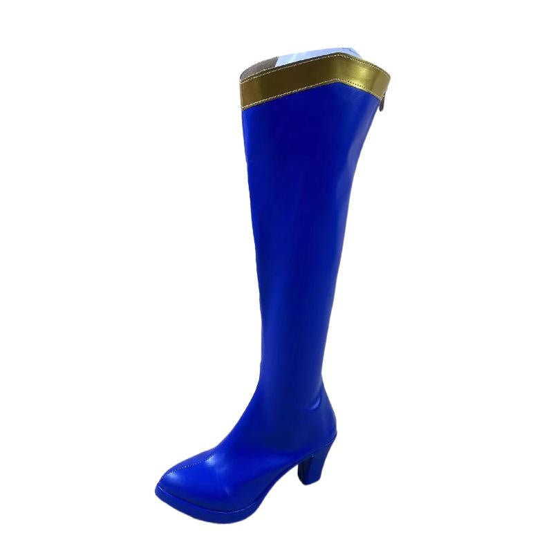 1904 KonoSuba: God's Blessing on This Wonderful World! Aqua Cosplay Shoes for Anime Conventions - Halloweez