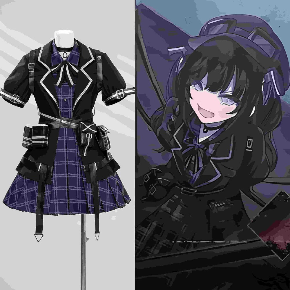 Mahou Shoujo Lyrical Nanoha: The Witch of the Holy Night - Yagami Hayate Full Set Cosplay Costume - Halloweez