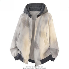 Men's Hooded PU Leather Jacket,Plus‑Size Warm Trendy Outerwear Spring Autumn Custom