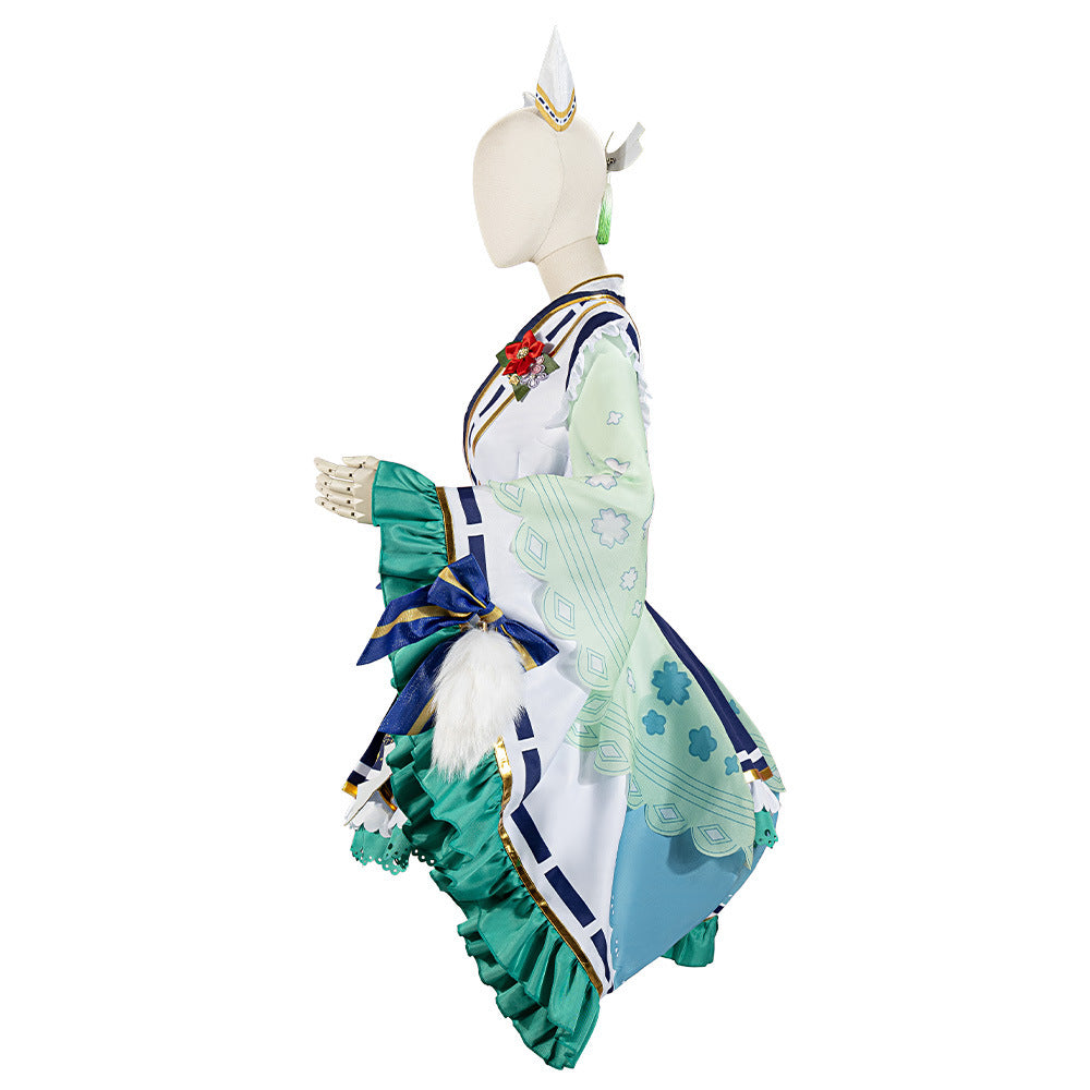 Uma Musume: New Year Satono Diamond 2D Cosplay Anime Game Costume Women's Kimono Set - Halloweez