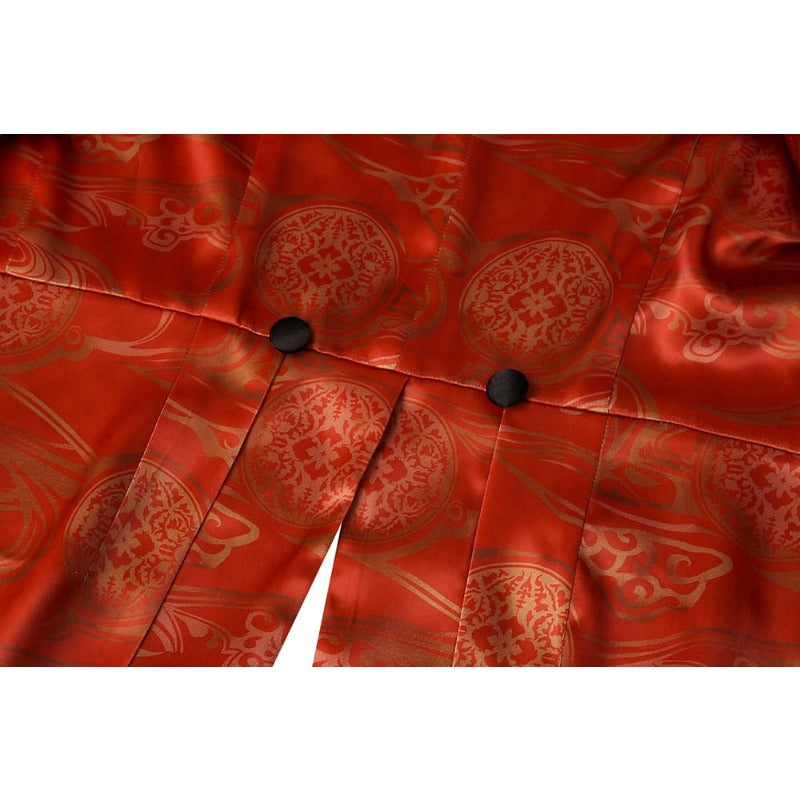 Halloweez Cosplay Red Jacket & Orange Vest Suit for Halloween & Festivals