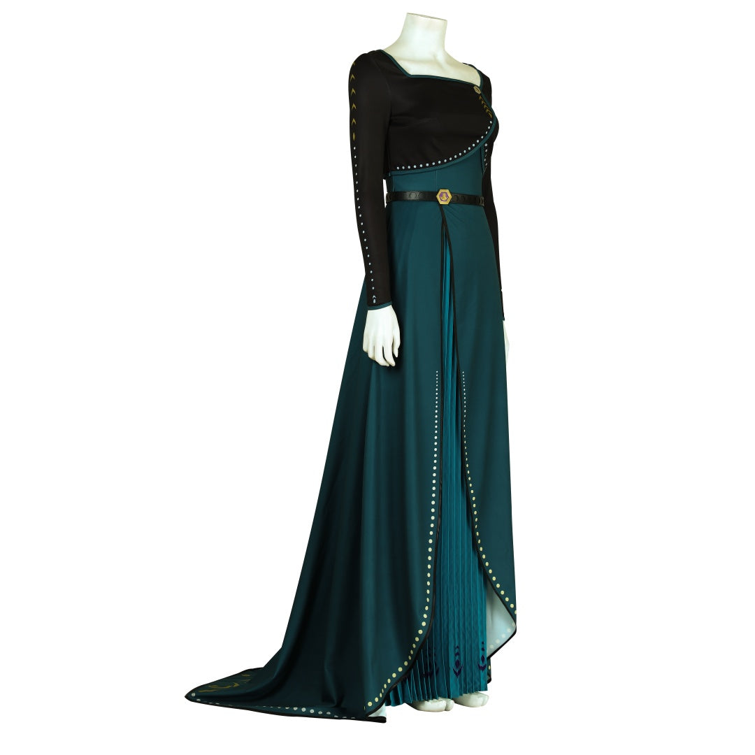 Frozen 2 Anna Coronation Princess Dress, Official Anna Cosplay Costume for Women Girls, Movie Character Outfit - Halloweez