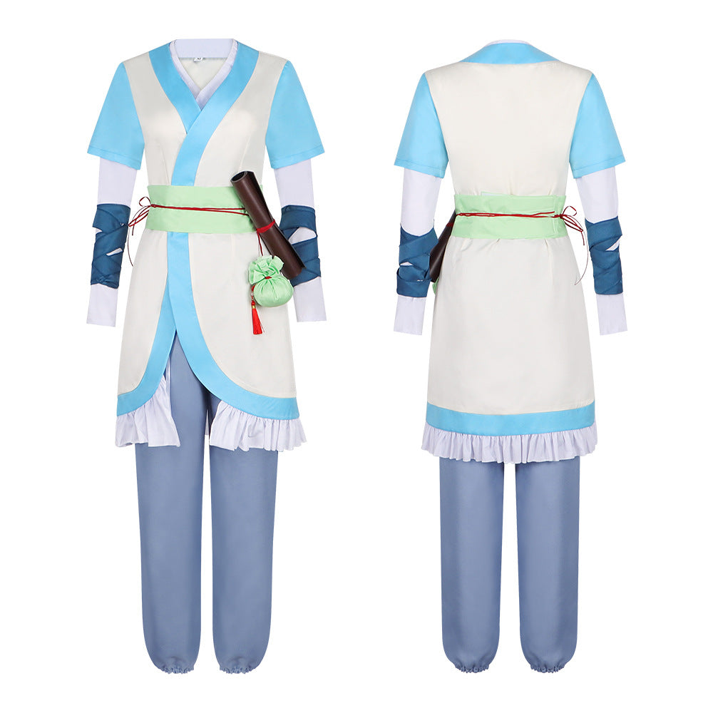 Qing Ning Fairy Cosplay Costume from The Legend of Luo Xiaohei - Ancient Chinese Hanfu Style Anime Roleplay Outfit for Cosplayers - Halloweez
