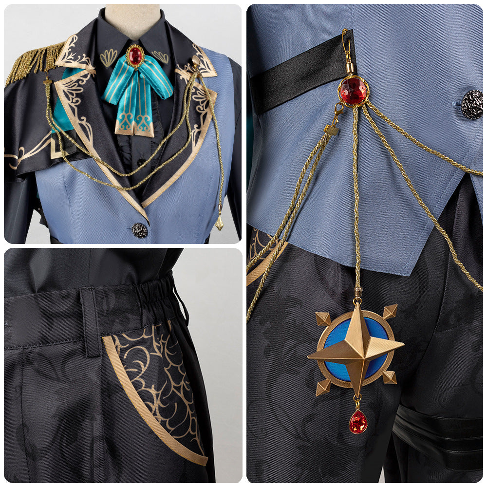 World Project PJSK Asahina Mafuyu Cosplay Costume Anime Maid Uniform Set - Halloweez