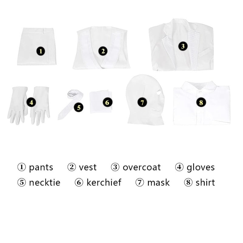 Halloweez Moon Knight Cosplay Suit for Men - Marc Spector Halloween Costume Outfit