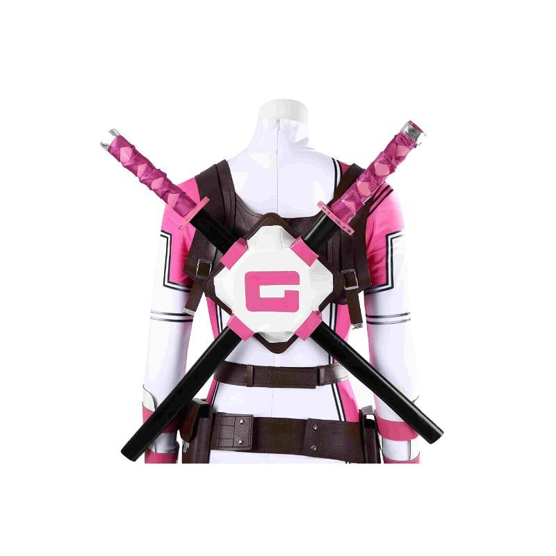 Halloweez Gwenpool Cosplay Costume - Comic Gwen Poole Halloween Suit for Women and Men