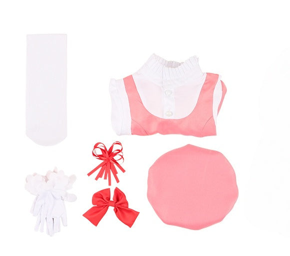 Cardcaptor Sakura Cosplay Costume - KINOMOTO SAKURA Red and White Battle Suit Lolita Dress - Halloweez