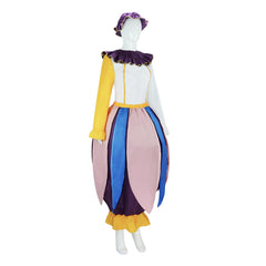 Movie Beauty and the Beast Mrs. Potts Cosplay Costume Teapot Dress Halloween Role Play - Halloweez