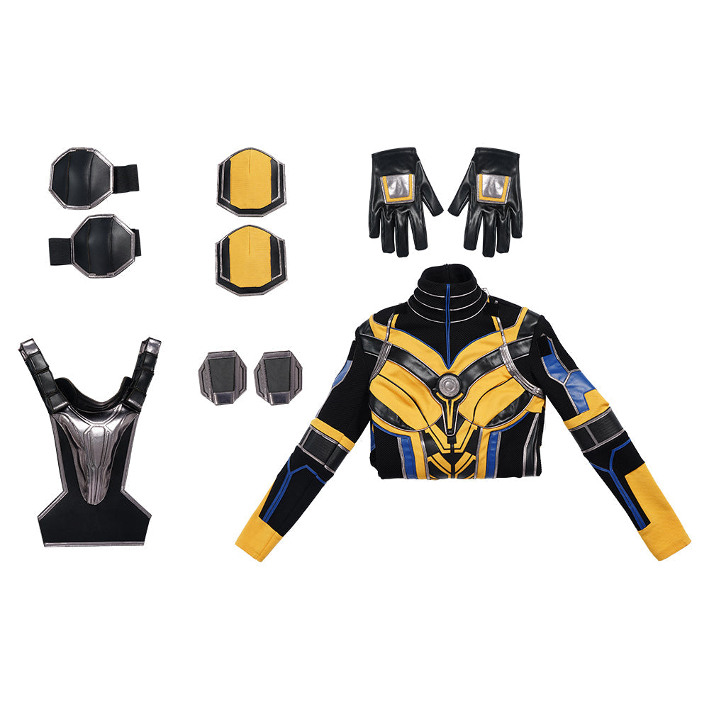 Halloweez Wasp Costume from Ant-Man and the Wasp: Quantumania - Women's Superhero Cosplay Suit