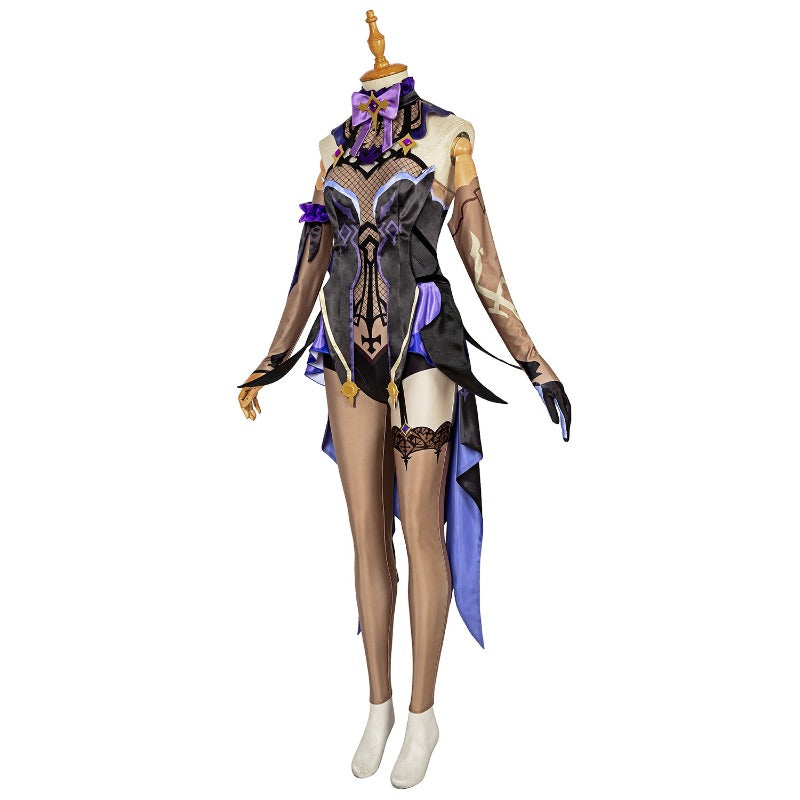 Halloweez Fischl Cosplay Costume - Standard Size, Elegant & Authentic Design