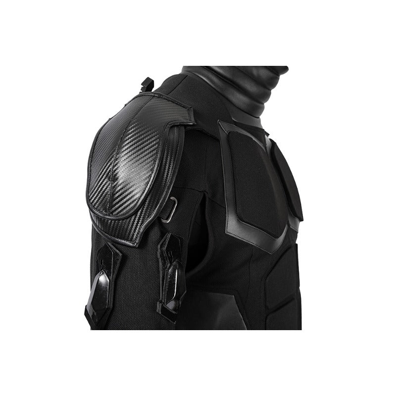 Halloweez Black Noir Cosplay Jumpsuit - The Ultimate Halloween Superhero Costume for Adults