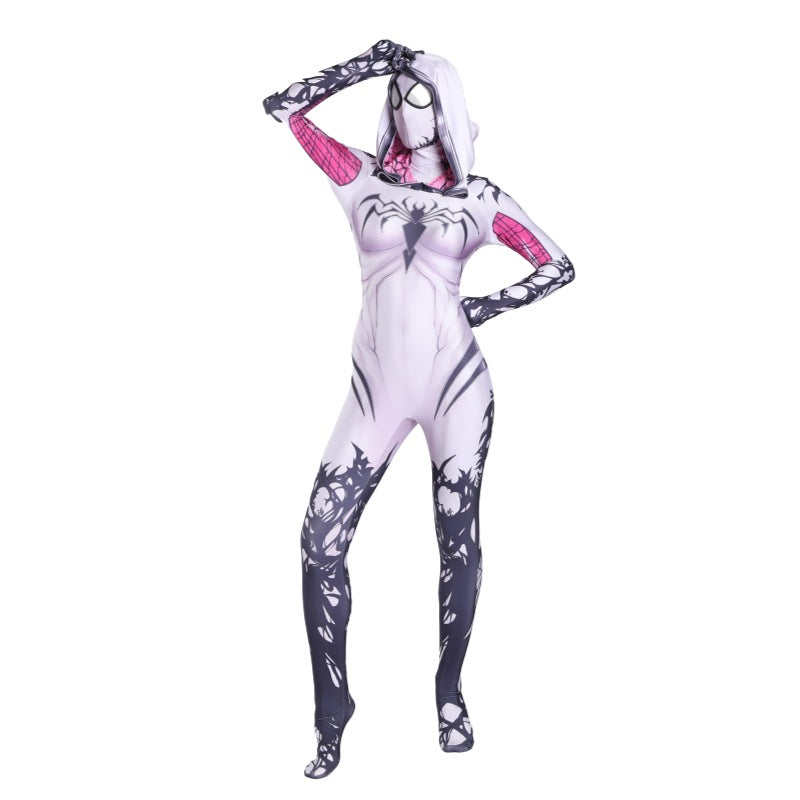 Spider-Gwen Cosplay Costume for Kids and Adults - Halloween Performance Suit - Halloweez