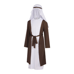 Arabic Cosplay Costume Middle East Dubai Shepherd Elder Halloween Party Outfit - Halloweez
