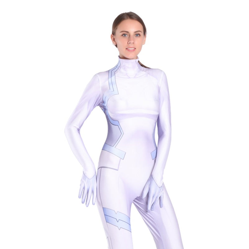 Women's Anime Zero Two 02 DARLING in the FRANXX Cosplay Bodysuit - Premium Quality - Halloweez