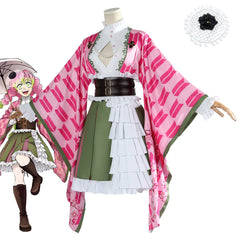 Demon Slayer Kimetsu no Yaiba Kanroji Mitsuri Cosplay Costume Anniversary Edition