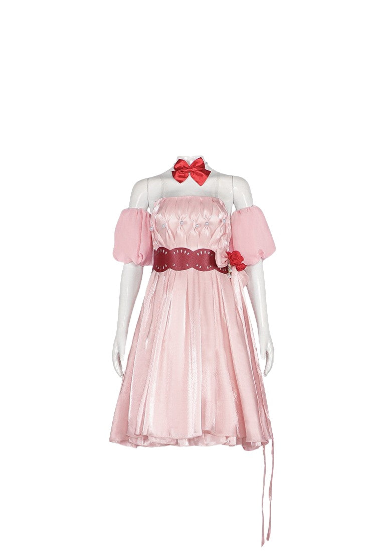 New Century Evangelion Asuka Flower Language Cosplay Costume - Ayanami Rei Off-Shoulder Dress - Halloweez
