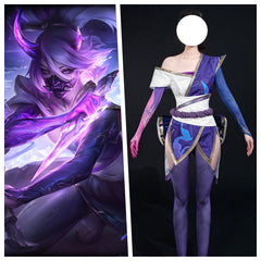 Spirit Blossom Akali Cosplay Costume League of Legends, Custom Outfit for Halloween & Comic Con