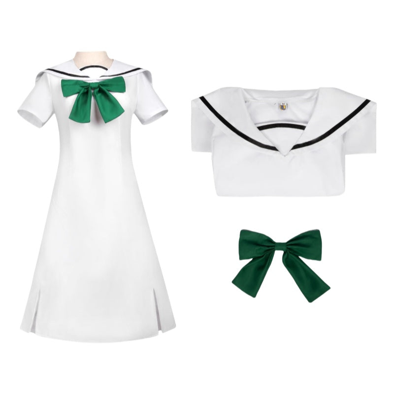 Cardcaptor Sakura Cosplay Costume Anime Clothes White Dress Sakura Cosplay Clothing Sailor Suit - Halloweez