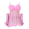 Official Austin Powers Fembot Cosplay Costume: Women's Sexy Plush Mini Dress & Suspender Set