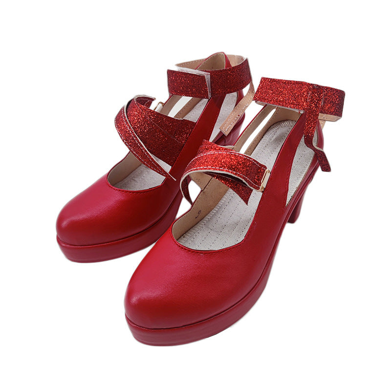 Re:Zero Rem Christmas Cosplay Shoes for Anime Conventions and Performances - Halloweez