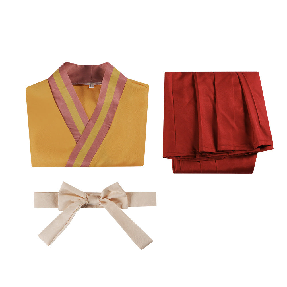 Japanese Anime Ninja Cosplay Costume Hyuga Hanabi Kimono 2D Anime Role-Playing Outfit