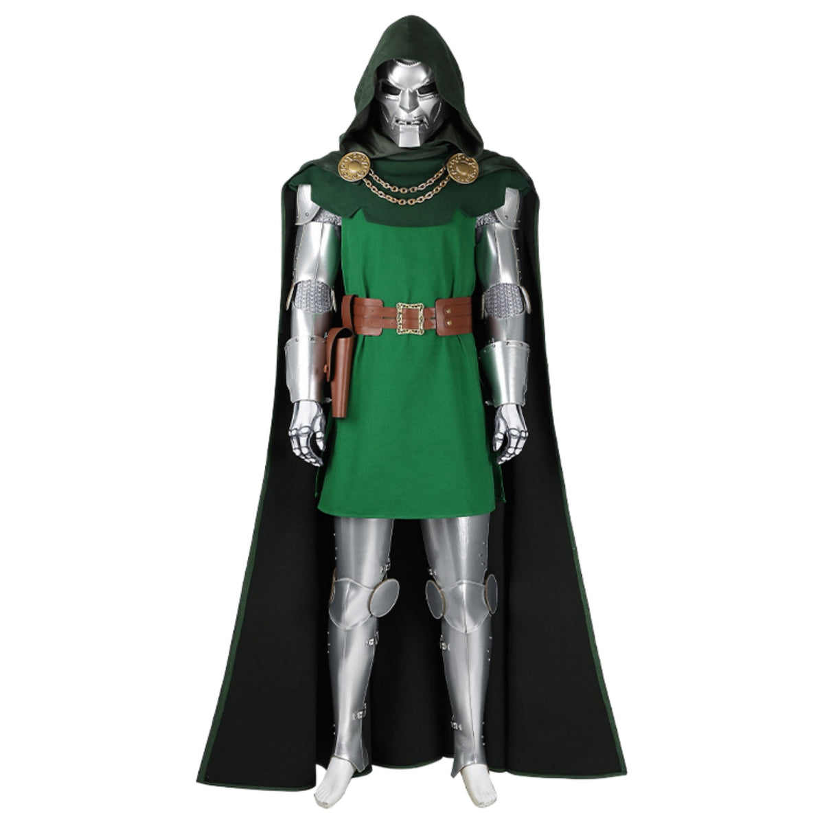 Doctor Doom Costume Classic Vintage Suit with Cape for Halloween Cosplay