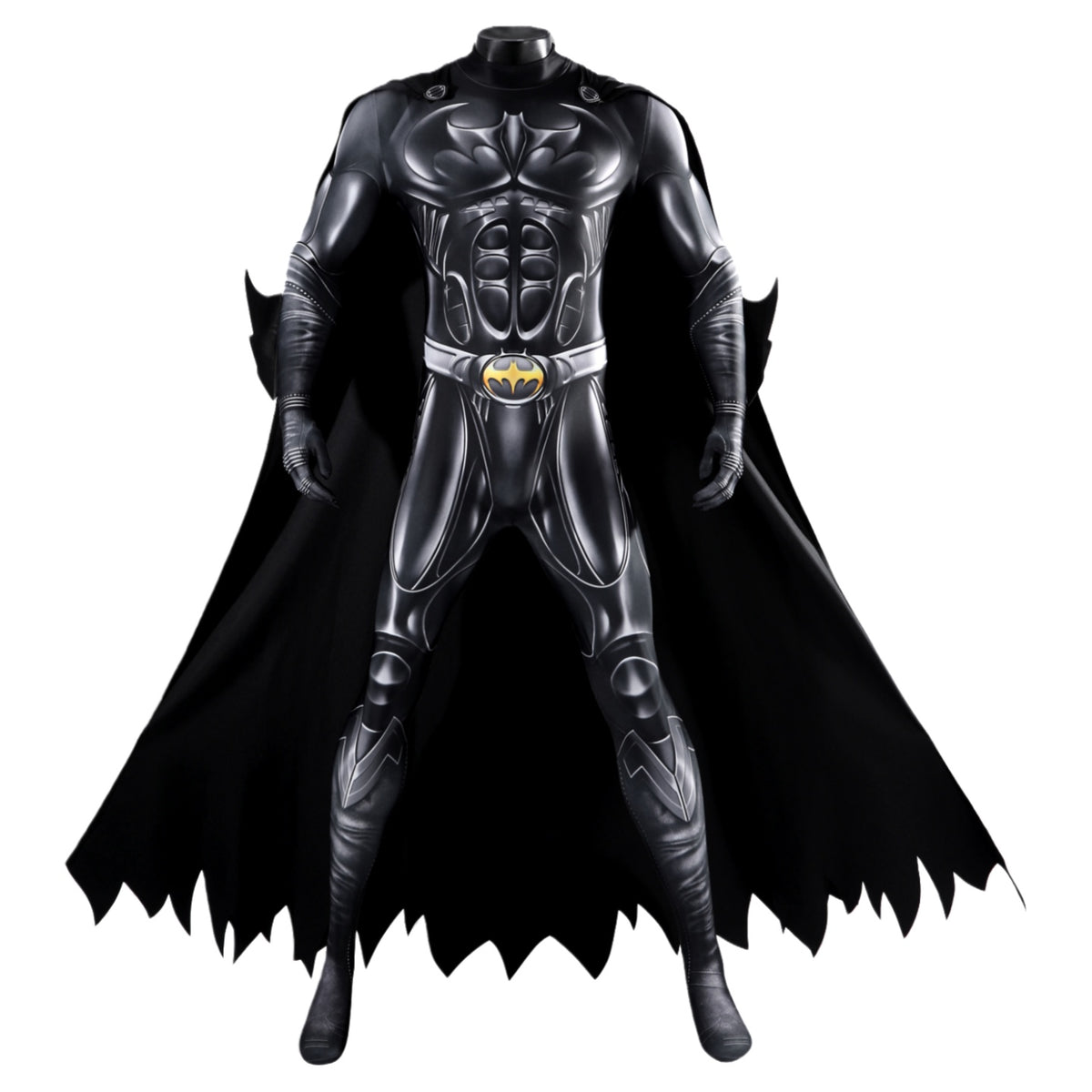 Batman Forever Bruce Wayne Black Tactical Cosplay Costume - Halloweez