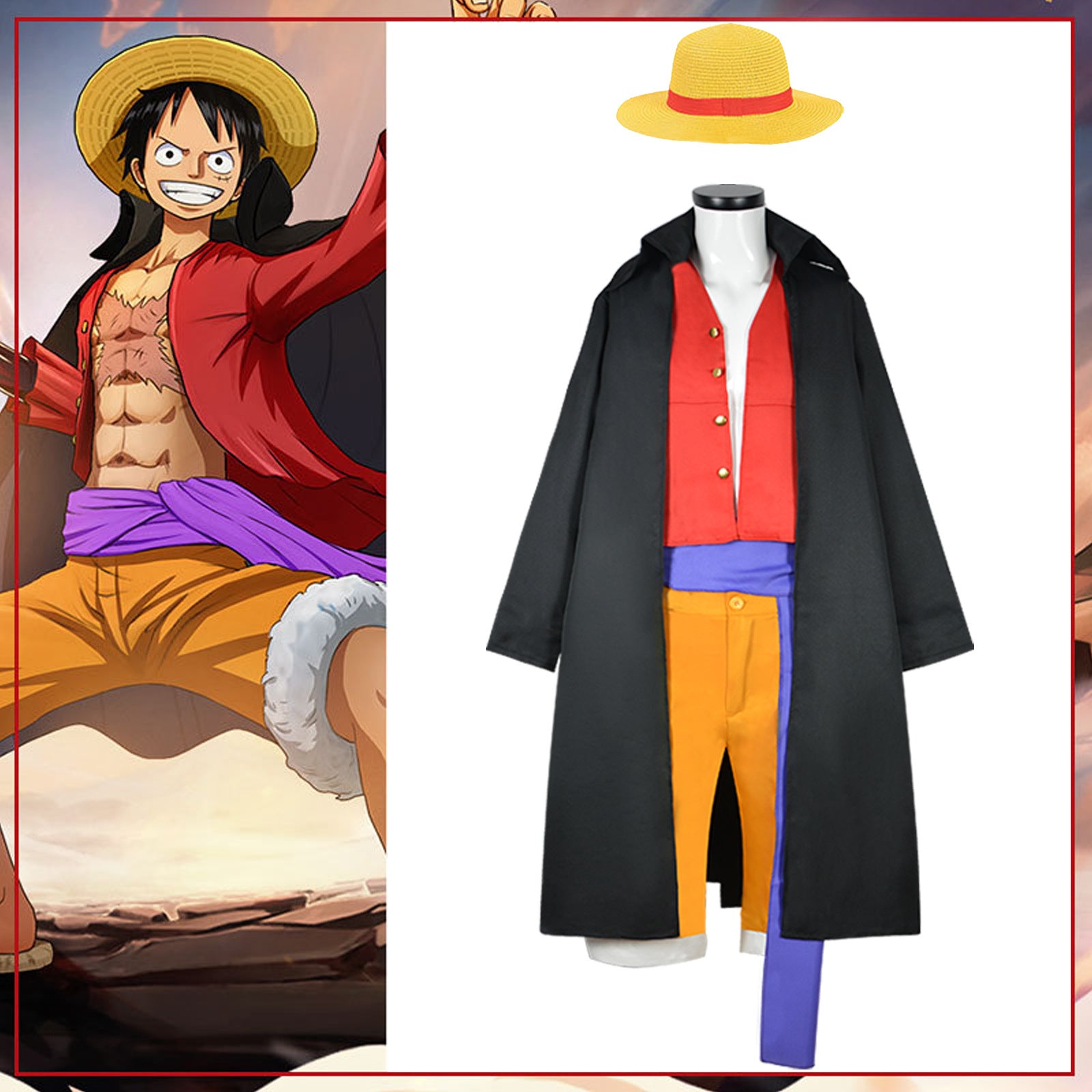 Pirate Cosplay Costume for Halloween Anime Role Play - Halloweez