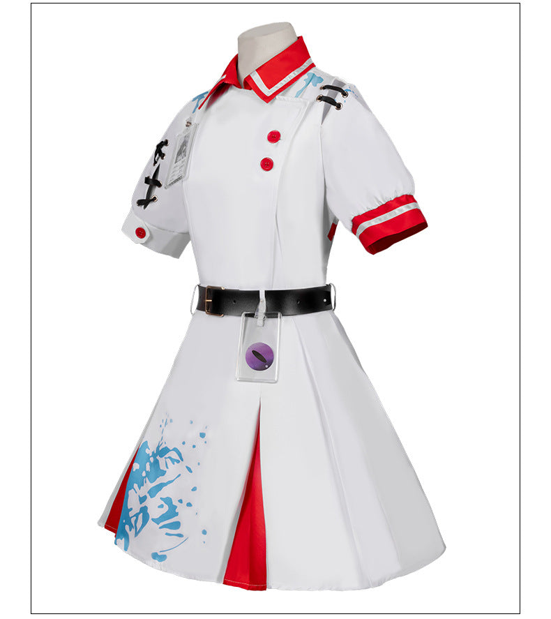 Eggy Party Cosplay Costume Nurse Hearth Anime Outfit for Women and Kids - Halloweez