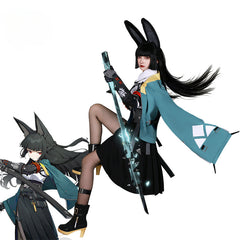 Halloweez Zenless Zone Zero Hoshimi Miyabi Cosplay Costume - Fox Lovely Uniform for Halloween Parties