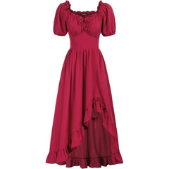 Medieval New Retro Irregular Dress Renaissance Stage Costume Women's Dress