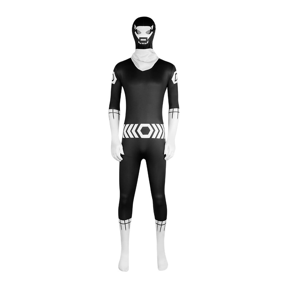 Team Big Disqualification Monster Fighter D Cosplay Costume - Halloween Funny Tight Jumpsuit
