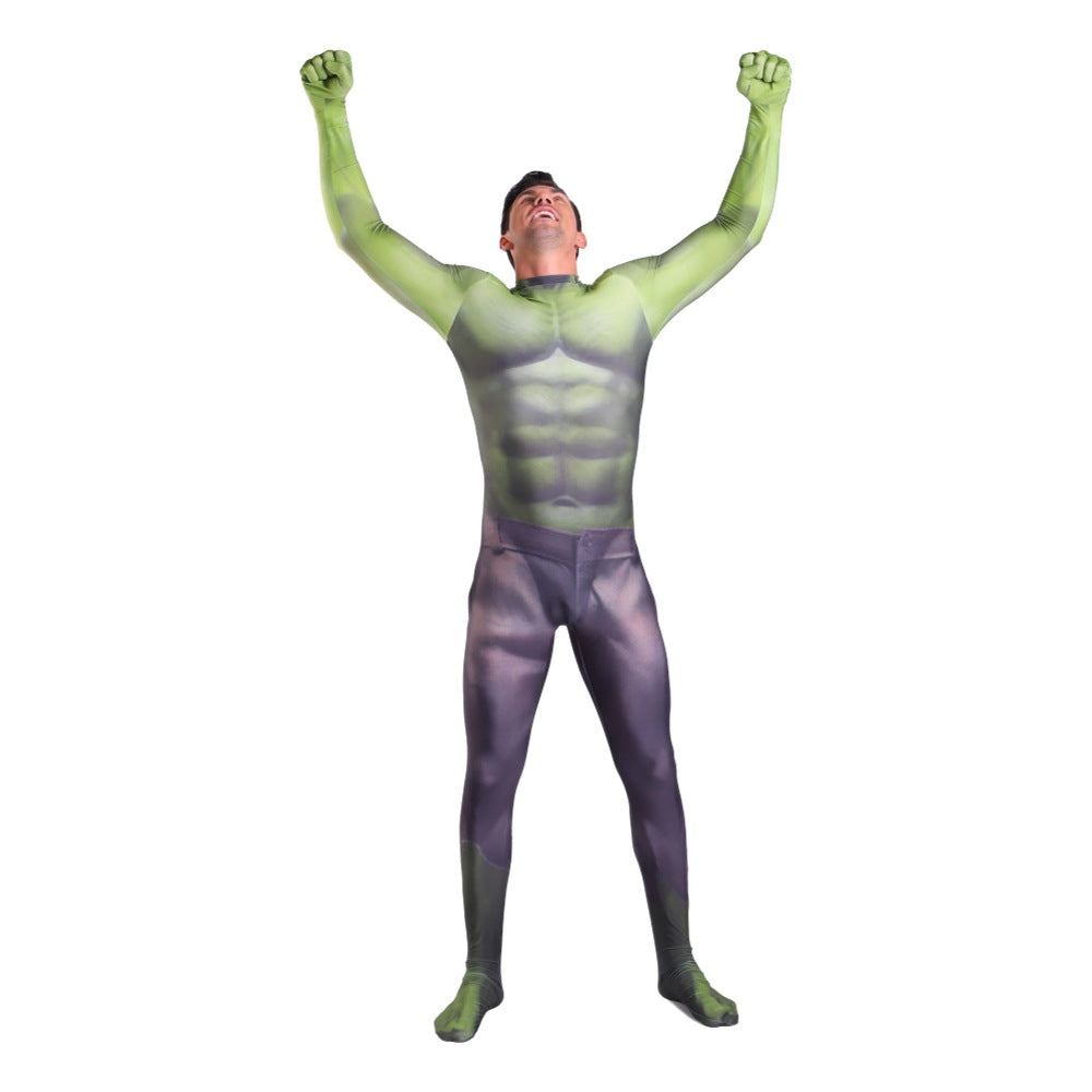 Hulk Superhero Cosplay Costume for Adults and Kids - Avengers 3D Printed Stage Performance Outfit - Halloweez