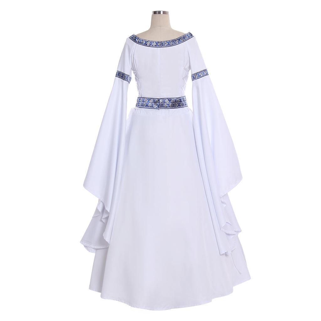 Elegant Halloweez Medieval Royal Court Queen Princess Robe Dress for Tudor Era Events