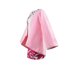 One Piece Doflamingo Gender-Bender Female Cosplay Costume - Seven Warlords of the Sea Coat Dress - Halloweez