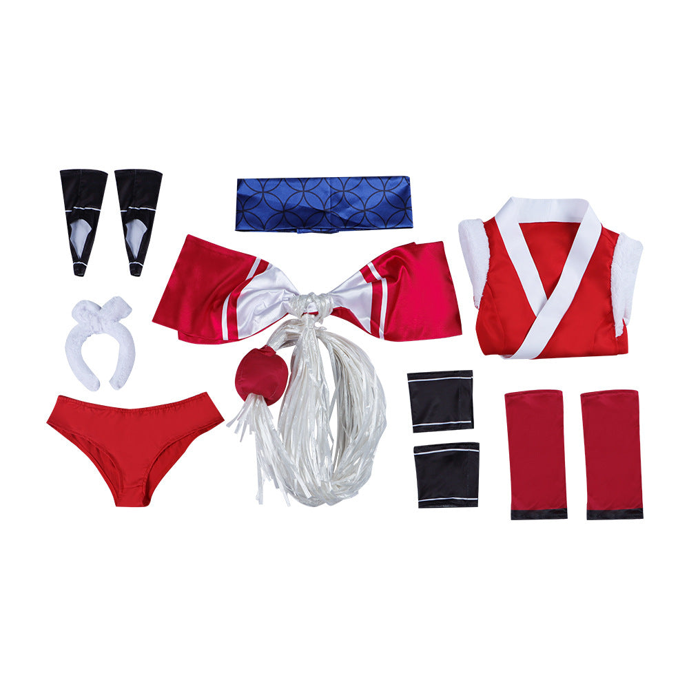 Street Fighter 6 Mai Shiranui Cosplay Costume Sexy Cheongsam Game Character Outfit