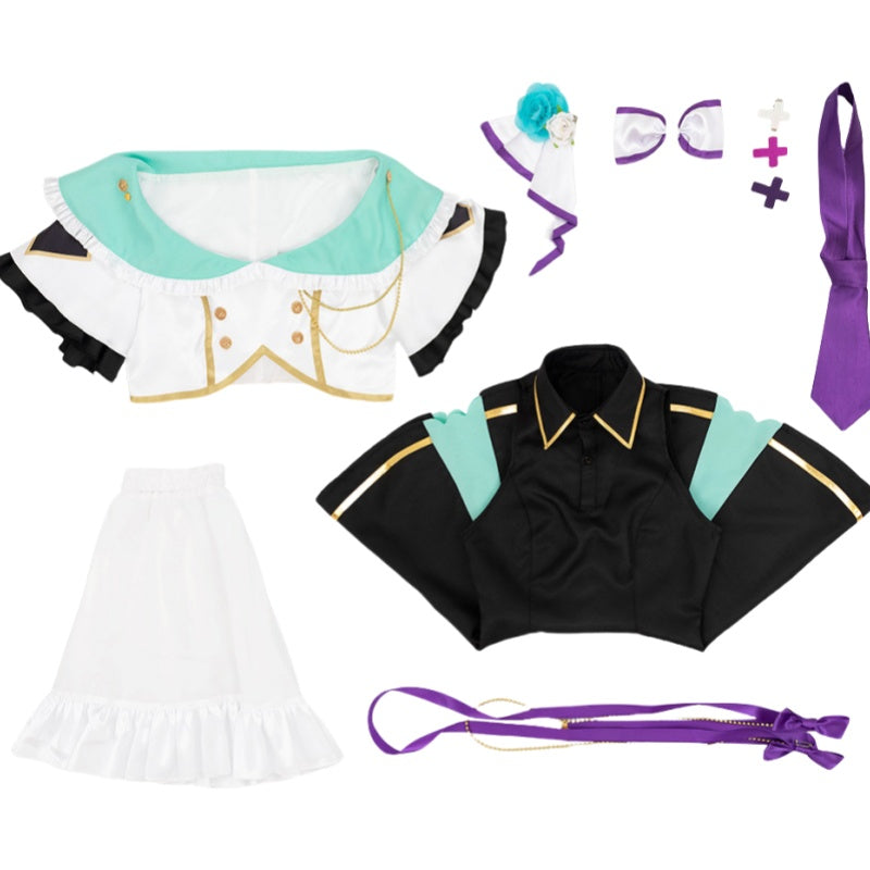 Virtual VTuber Elira Pendora Finana Ryugu Pomu Rainpuff Cosplay Dress - Anime Nijisanji EN Costume - Halloweez