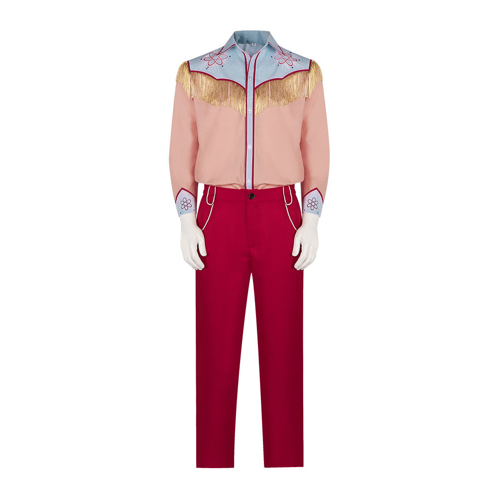 Back to the Future 3 Marty McFly Western Cowboy Cosplay Costume for Halloween and Stage Performances - Halloweez