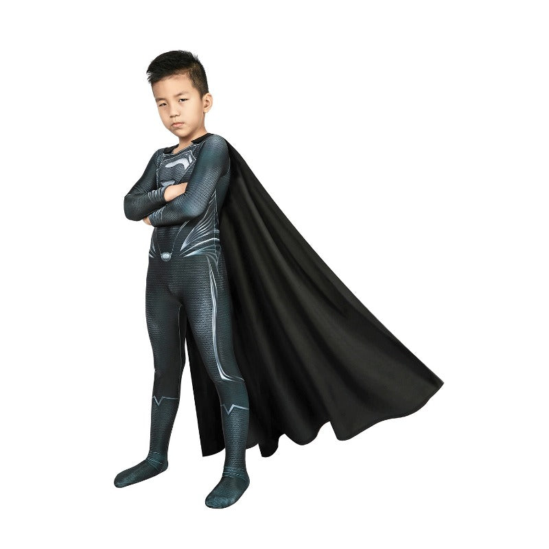 Halloweez Kids Super Hero Black Suit Cosplay Costume for Children